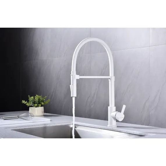 Смеситель для кухни Paulmark Halt Ha214021-431 белый матовый, изображение 4