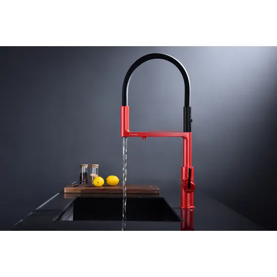 Смеситель для кухни Paulmark Tornado Starke To213402-FI пламя с краном для фильтра питьевой воды, изображение 2