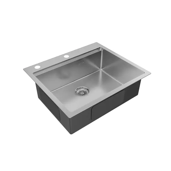 Мойка из нержавейки Paulmark Kroner-Pro 59 PM705951-BS брашированная сталь 59 x 51 см, изображение 3