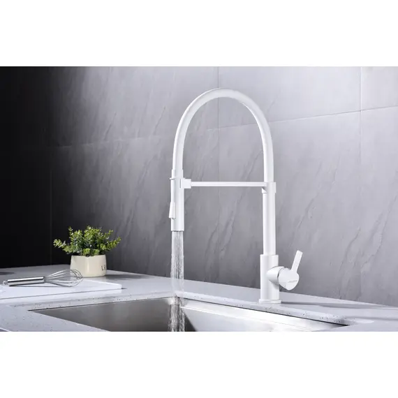 Смеситель для кухни Paulmark Halt Ha214021-431 белый матовый, изображение 5