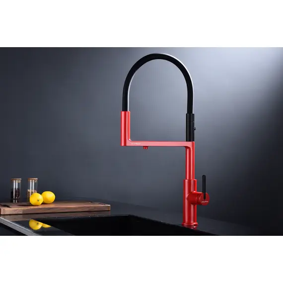 Смеситель для кухни Paulmark Tornado Starke To213402-FI пламя с краном для фильтра питьевой воды, изображение 4