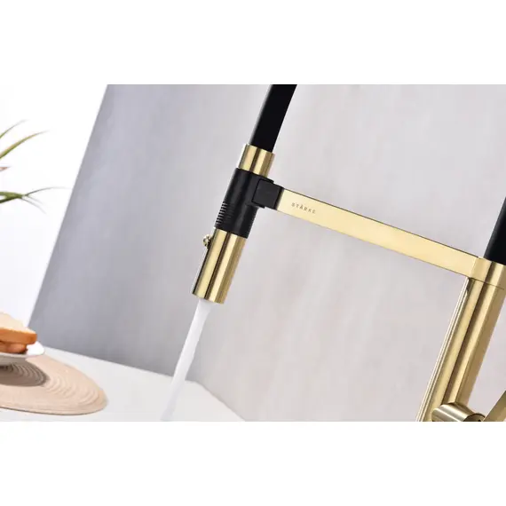 Смеситель для кухни Paulmark Leader Starke Le214101-SBG светлое брашированное золото, изображение 7