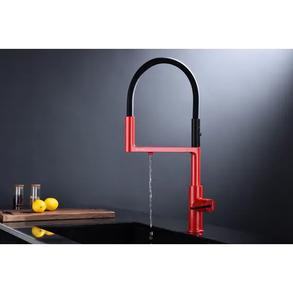 Смеситель для кухни Paulmark Tornado Starke To213402-FI пламя с краном для фильтра питьевой воды, изображение 6