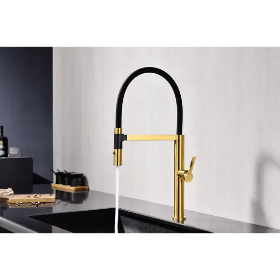 Смеситель для кухни Paulmark Leader Starke Le214101-BG брашированное золото, изображение 7