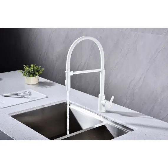 Смеситель для кухни Paulmark Halt Ha214021-431 белый матовый, изображение 12