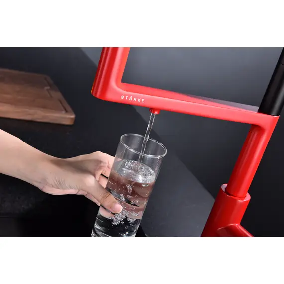 Смеситель для кухни Paulmark Tornado Starke To213402-FI пламя с краном для фильтра питьевой воды, изображение 9