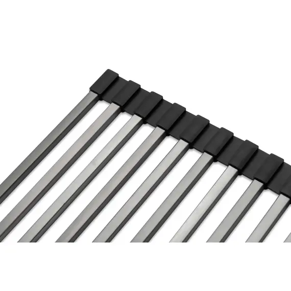 Ролл мат для кухонной мойки, сушилка для посуды Paulmark Pro R405-GM вороненая сталь 33 x 40 см, изображение 3