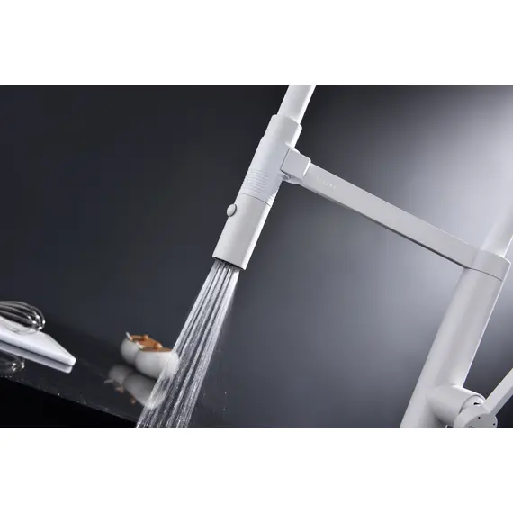 Смеситель для кухни Paulmark Leader Starke Le214101-431 белый матовый, изображение 12