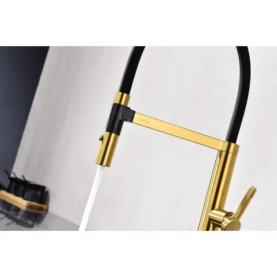 Смеситель для кухни Paulmark Leader Starke Le214101-BG брашированное золото, изображение 12