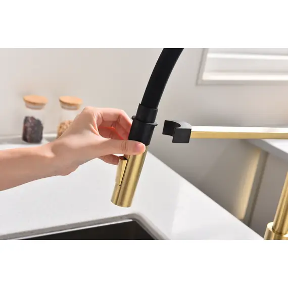 Смеситель для кухни Paulmark Halt Ha214021-SBG светлое брашированное золото, изображение 12