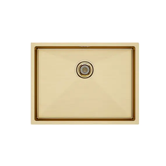 Мойка из нержавейки Paulmark Next 58 Uni PM215844-BG брашированное золото 58 x 44 см