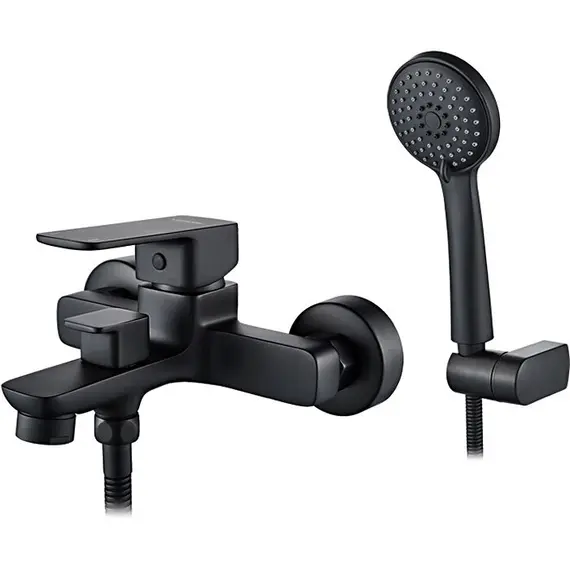 Смеситель для ванны Ledeme L73218B черный, изображение 2