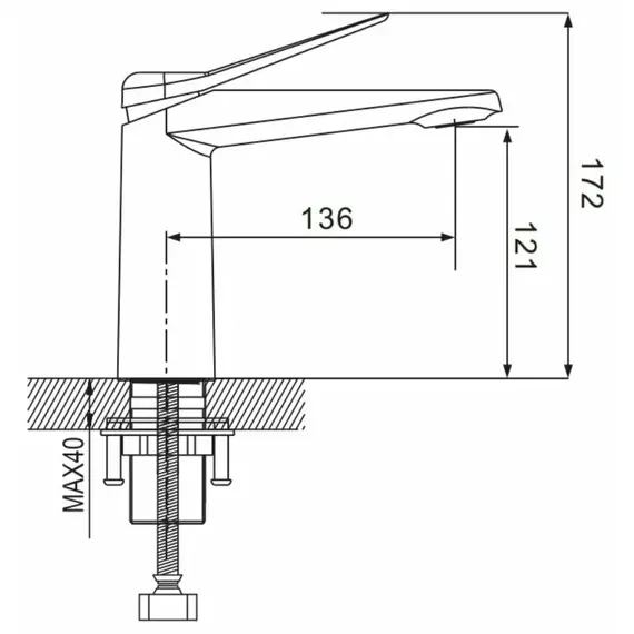 Смеситель для раковины Shevanik S8401H, изображение 7