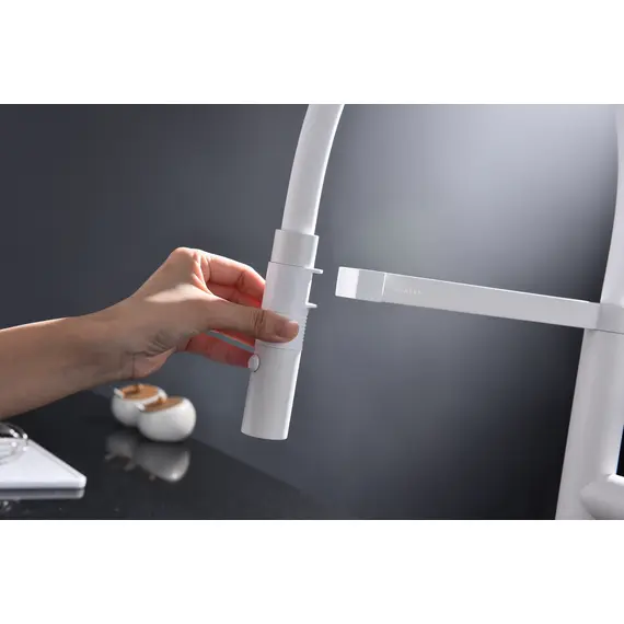 Смеситель для кухни Paulmark Leader Starke Le214101-431 белый матовый, изображение 8