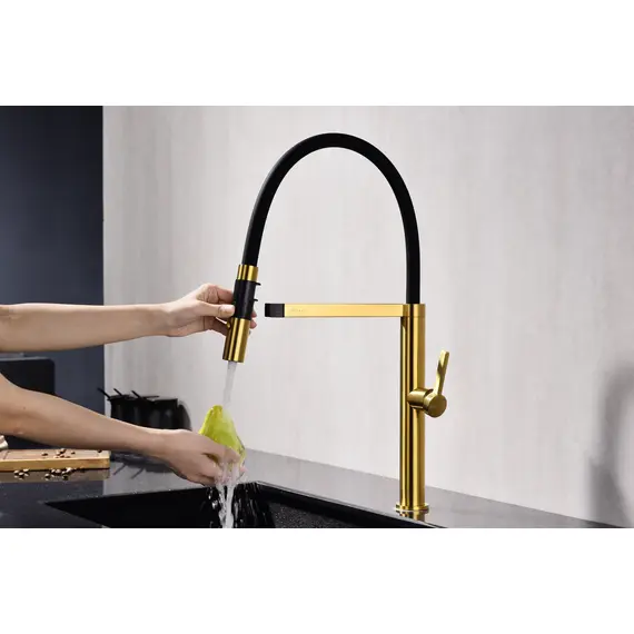 Смеситель для кухни Paulmark Leader Starke Le214101-BG брашированное золото, изображение 9