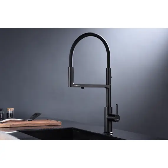 Смеситель для кухни Paulmark Tornado Starke To213402-401 антрацит с краном для фильтра питьевой воды, изображение 4