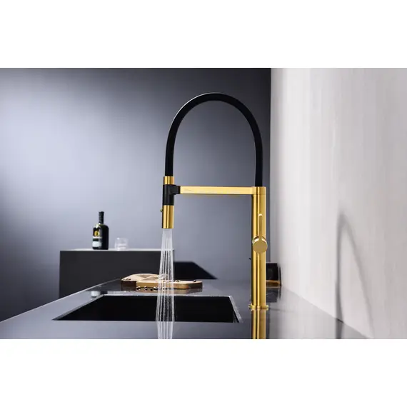 Смеситель для кухни Paulmark Leader Starke Le214101-BG брашированное золото, изображение 5