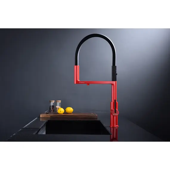 Смеситель для кухни Paulmark Tornado Starke To213402-FI пламя с краном для фильтра питьевой воды, изображение 3