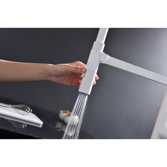 Смеситель для кухни Paulmark Leader Starke Le214101-431 белый матовый, изображение 7