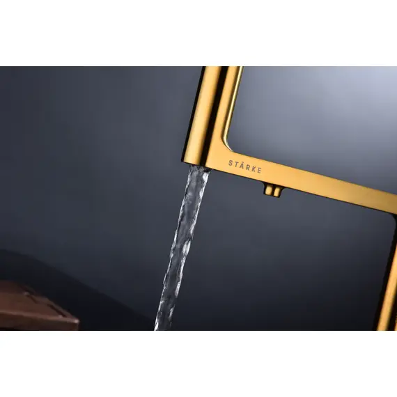 Смеситель для кухни Paulmark Tornado Starke To213402-BG брашированное золото с краном для фильтра питьевой воды, изображение 13