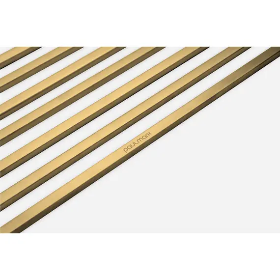 Ролл мат для кухонной мойки, сушилка для посуды Paulmark Extra R440-BG брашированное золото 33 x 44 см, изображение 2