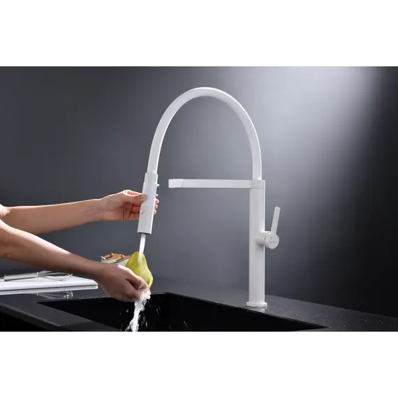 Смеситель для кухни Paulmark Leader Starke Le214101-431 белый матовый, изображение 6