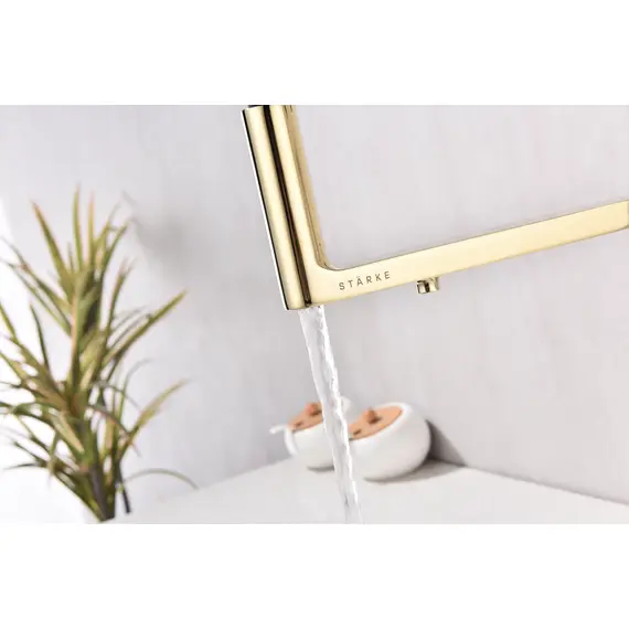 Смеситель для кухни Paulmark Tornado Starke To213402-G золото с краном для фильтра питьевой воды, изображение 12