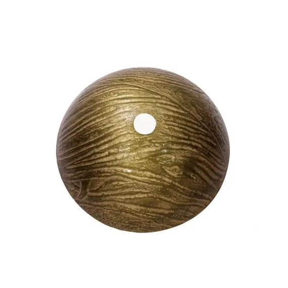 Накладная стеклянная раковина чаша (умывальник) Kraus Terra GV-395-19 (античное золото), изображение 5