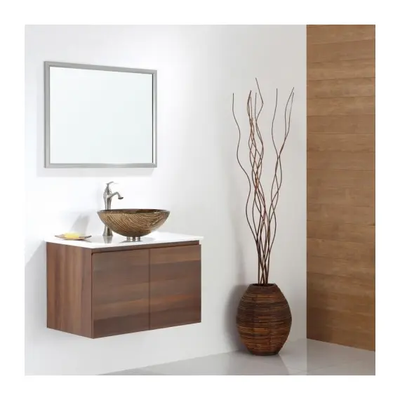 Накладная стеклянная раковина чаша (умывальник) Kraus Terra GV-395-19 (античное золото), изображение 6