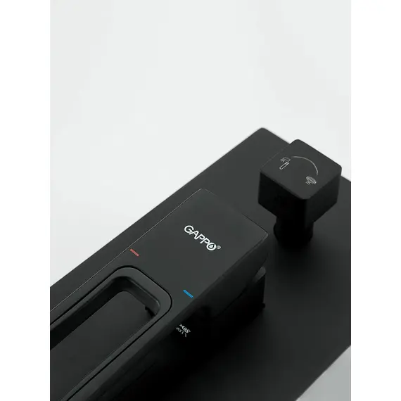 Встраиваемый душевой комплект скрытого монтажа (смеситель с тропическим душем) Gappo G7117-6 черный, латунь, изображение 13 Встраиваемый душевой комплект скрытого монтажа (смеситель с тропическим душем) Gappo G7117-6 черный, латунь, изображение 13