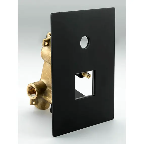 Встраиваемый душевой комплект скрытого монтажа (смеситель с тропическим душем) Gappo G7117-6 черный, латунь, изображение 14 Встраиваемый душевой комплект скрытого монтажа (смеситель с тропическим душем) Gappo G7117-6 черный, латунь, изображение 14