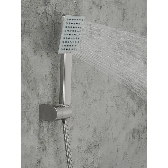 Встраиваемый душевой комплект скрытого монтажа (смеситель с тропическим душем 3 функции) Gappo G7199-20 сатин, нержавеющая сталь, изображение 7 Встраиваемый душевой комплект скрытого монтажа (смеситель с тропическим душем 3 функции) Gappo G7199-20 сатин, нержавеющая сталь, изображение 7