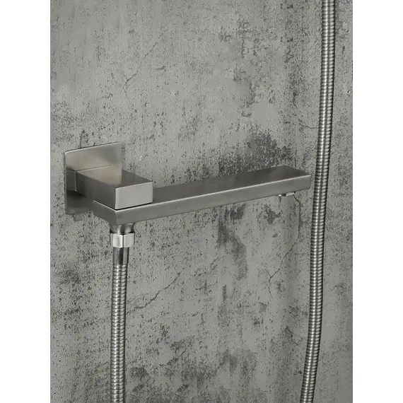 Встраиваемый душевой комплект скрытого монтажа (смеситель с тропическим душем 3 функции) Gappo G7199-20 сатин, нержавеющая сталь, изображение 4 Встраиваемый душевой комплект скрытого монтажа (смеситель с тропическим душем 3 функции) Gappo G7199-20 сатин, нержавеющая сталь, изображение 4