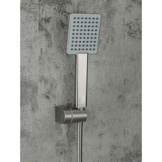 Встраиваемый душевой комплект скрытого монтажа (смеситель с тропическим душем 3 функции) Gappo G7199-20 сатин, нержавеющая сталь, изображение 6 Встраиваемый душевой комплект скрытого монтажа (смеситель с тропическим душем 3 функции) Gappo G7199-20 сатин, нержавеющая сталь, изображение 6