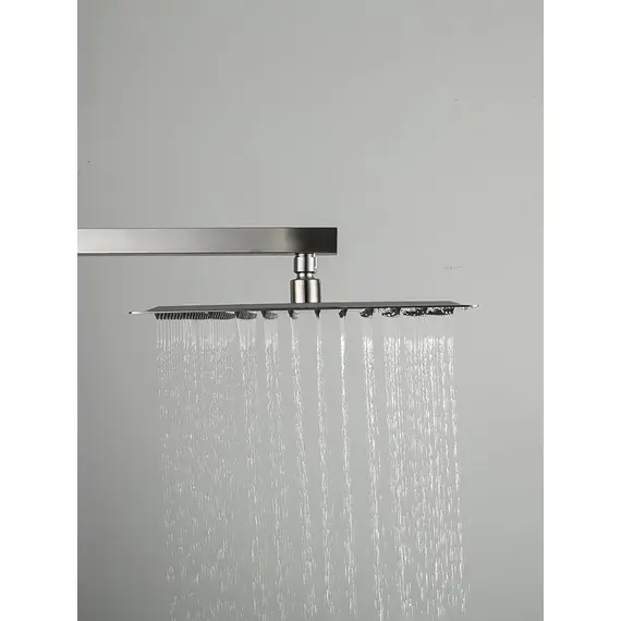 Встраиваемый душевой комплект скрытого монтажа (смеситель с тропическим душем 3 функции) Gappo G7199-20 сатин, нержавеющая сталь, изображение 9 Встраиваемый душевой комплект скрытого монтажа (смеситель с тропическим душем 3 функции) Gappo G7199-20 сатин, нержавеющая сталь, изображение 9