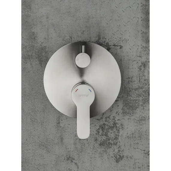 Встраиваемый душевой комплект скрытого монтажа (смеситель с тропическим душем) Gappo G7199-30 сатин, нержавеющая сталь, изображение 4 Встраиваемый душевой комплект скрытого монтажа (смеситель с тропическим душем) Gappo G7199-30 сатин, нержавеющая сталь, изображение 4