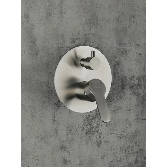 Встраиваемый душевой комплект скрытого монтажа (смеситель с тропическим душем) Gappo G7199-30 сатин, нержавеющая сталь, изображение 3 Встраиваемый душевой комплект скрытого монтажа (смеситель с тропическим душем) Gappo G7199-30 сатин, нержавеющая сталь, изображение 3