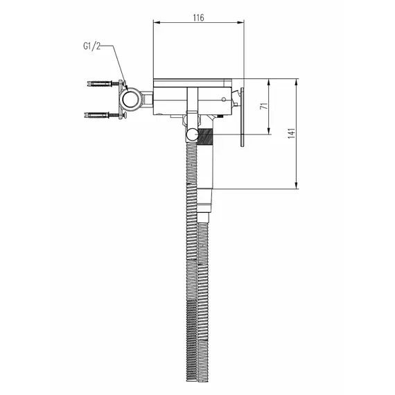 Встроенный гигиенический душ со смесителем для биде Gappo G7295-10, изображение 28