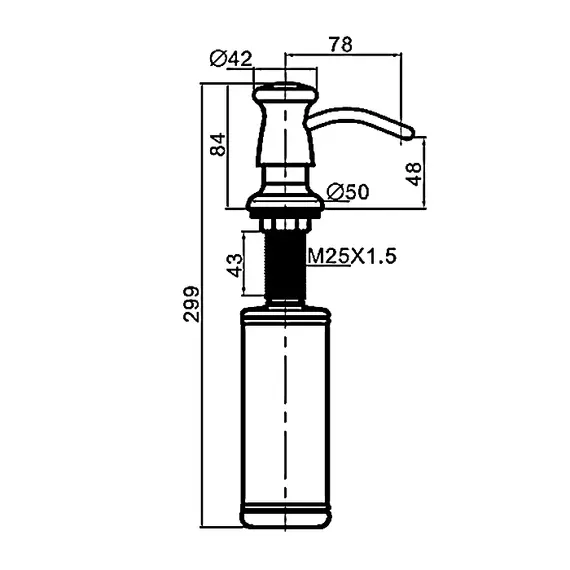 Дозатор жидкого мыла Gappo G403-4, изображение 2