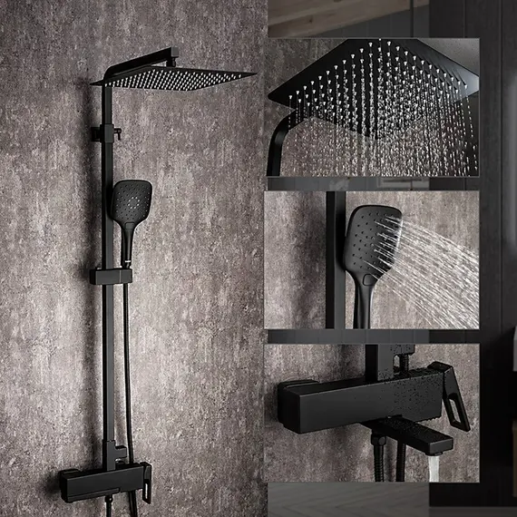 Душевая система с тропическим душем и смесителем Gappo G2417-6 Душевая система с тропическим душем и смесителем Gappo G2417-6