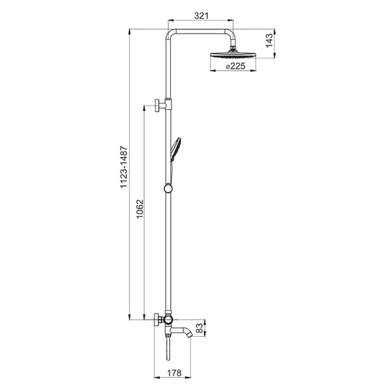 Душевая система с тропическим душем и термостатом Gappo G2490-6, изображение 6