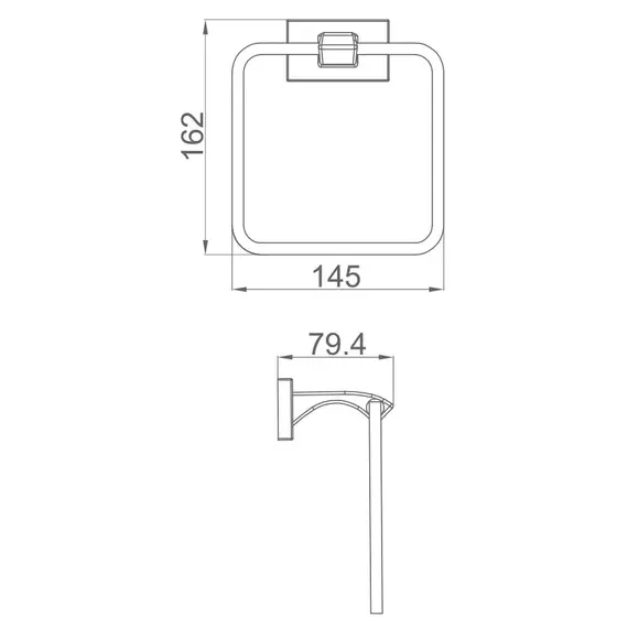Кольцевой полотенцедержатель Gappo G0704, изображение 2