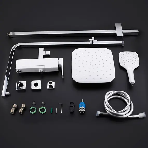 Душевая система с тропическим душем и смесителем Gappo G2417-8, изображение 13 Душевая система с тропическим душем и смесителем Gappo G2417-8, изображение 13