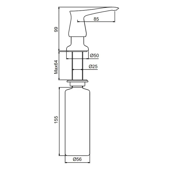 Дозатор для жидкого мыла Gappo G405, изображение 5