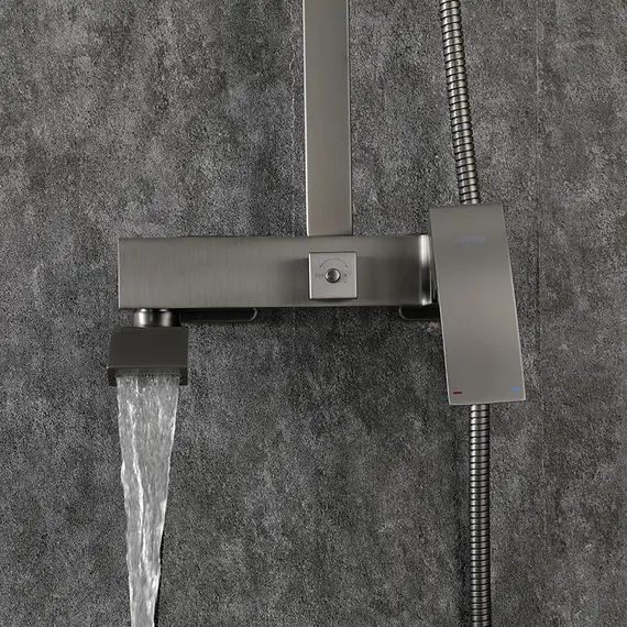 Душевая система с тропическим душем и смесителем Gappo G2407-9, изображение 5 Душевая система с тропическим душем и смесителем Gappo G2407-9, изображение 5