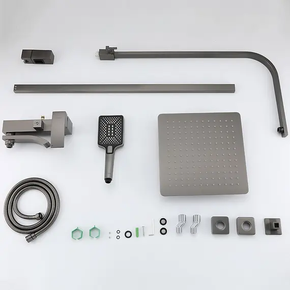 Душевая система с тропическим душем и смесителем Gappo G2407-9, изображение 8 Душевая система с тропическим душем и смесителем Gappo G2407-9, изображение 8