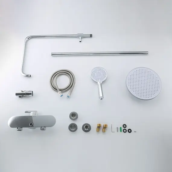 Душевая система с тропическим душем и смесителем Gappo G2495-91