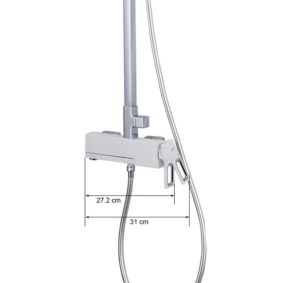 Душевая система с тропическим душем и смесителем Gappo G2417-8, изображение 11 Душевая система с тропическим душем и смесителем Gappo G2417-8, изображение 11