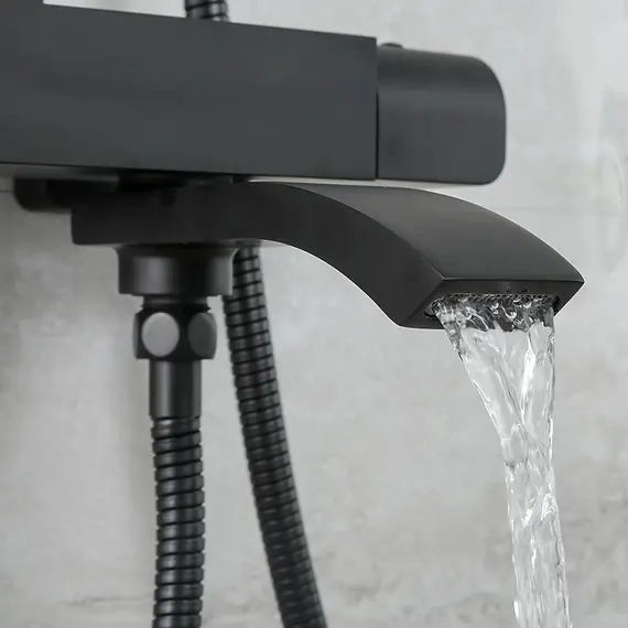 Душевая система с тропическим душем и термостатом Gappo G2407-60, изображение 4 Душевая система с тропическим душем и термостатом Gappo G2407-60, изображение 4