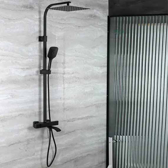 Душевая система с тропическим душем и термостатом Gappo G2407-60 Душевая система с тропическим душем и термостатом Gappo G2407-60